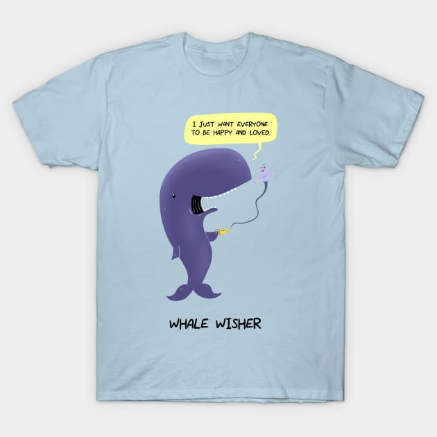 Whale Wisher T-Shirt by NamelessPC